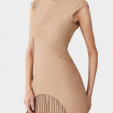 Karen Dress Mini with High Neck and Detail Pleated