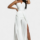 Prescillia Mono with Straps of Espagueti and Pierna with Slit