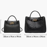 Bolsa Diaria Tejida Índigo