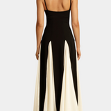 Catalina Dress Maxi Bicolor of Straps Finos