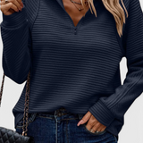 Helene | Jersey of V-Neck with Cremallera and Long-Sleeve