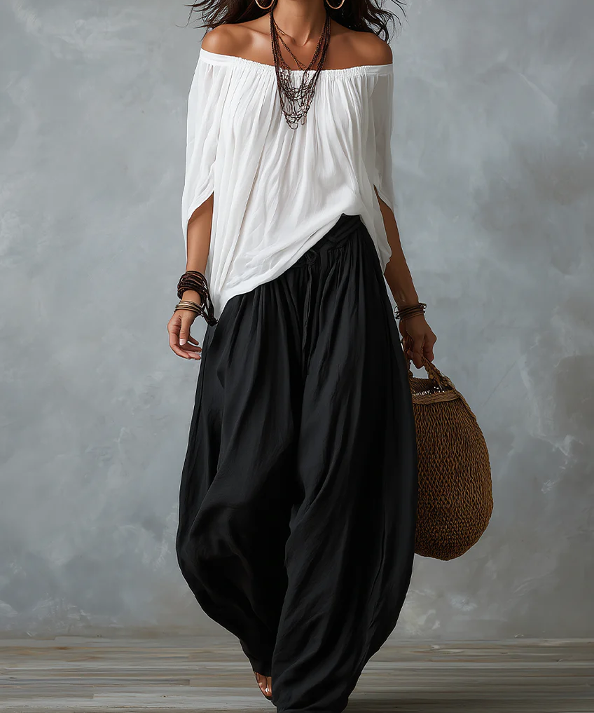 Isabela™ | Boho Set with Off-Shoulder