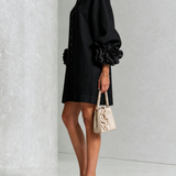 Marisela™ | Dress Short with Puños of Flores