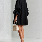 Marisela™ | Dress Short with Puños of Flores