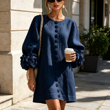 Marisela™ | Dress Short with Puños of Flores