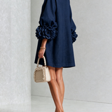 Marisela™ | Dress Short with Puños of Flores