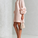 Marisela™ | Dress Short with Puños of Flores