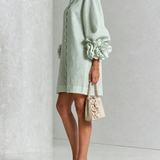 Marisela™ | Dress Short with Puños of Flores