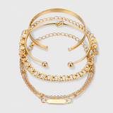Juego of Pulseras of Cadena of Metal of 4 Pieces