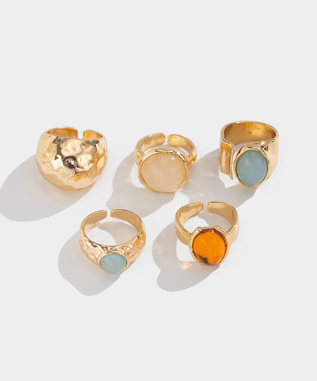 Set of Anillos Abiertos with Strass
