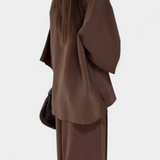 Eli Set Oversize of Top with V-Neck and Trousers Recto