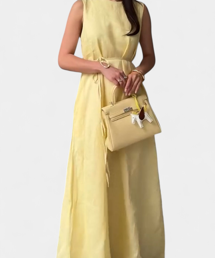Rosetta Dress Soft Sleeveless with Tie Adjustable