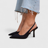 Leonor™ | Escarpín Slingback of Heel Fino and Puntera Afilada