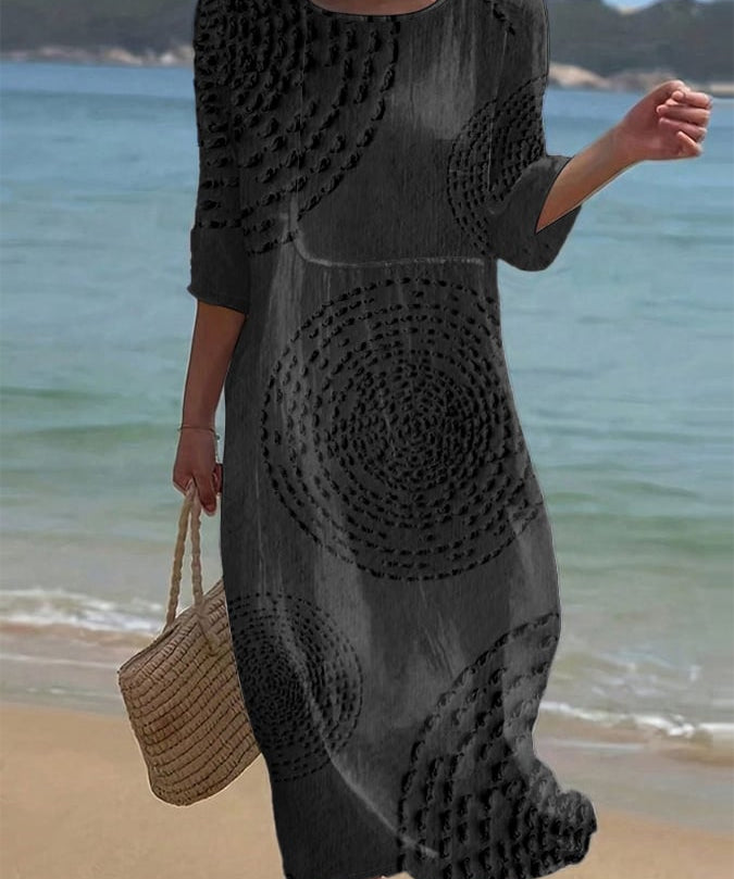 Women's Embroidered Casual Dress.