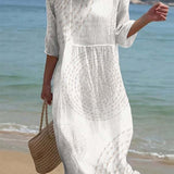 Women's Embroidered Casual Dress.