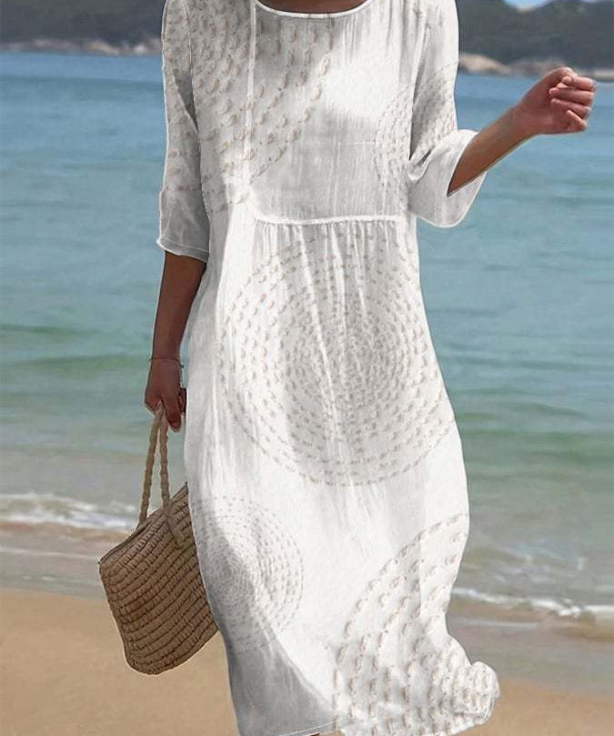 Women's Embroidered Casual Dress.
