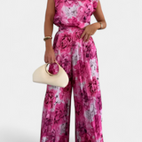 Liora Two-Piece Set with Structured Top and Trousers Pleated
