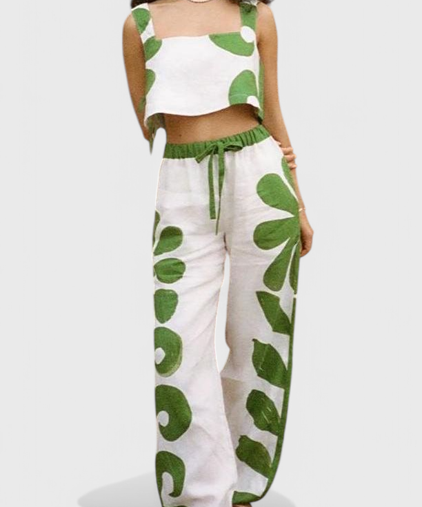 Serafina Sleeveless Floral Boho Set