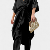 Mayleen Set Cruzado with Tie Frontal and Trousers Recto