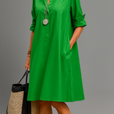 Sabina™ | Dress Midi Green Esmeralda