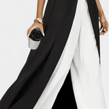 Alicia Set Bicolor Elegant Sleeveless with Trousers Wide