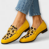 Sonia Sneakers Printed Animal and Buckle Decorativa