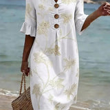 Women's Casual Floral Print Dress.