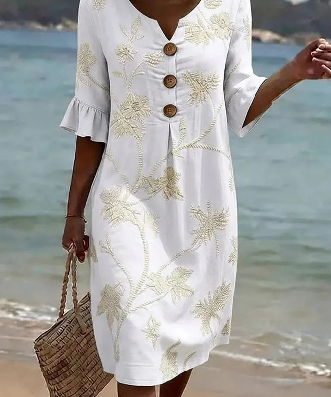 Women's Casual Floral Print Dress.