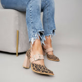Azucena™ | Escarpín of high heel Printed Leopardo