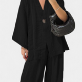 Eli Set Oversize of Top with V-Neck and Trousers Recto