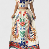 Itzel Set Bohemio Printed Étnico