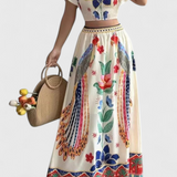Itzel Set Bohemio Printed Étnico