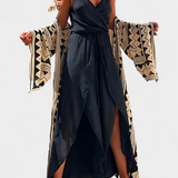 Donatila Mono of Cotton Lavado with Slits side panels and Neckline Cruzado
