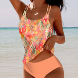 Nazaria™ | One-piece swimsuit with double straps and print