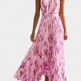 Juliene Dress Floral Sleeveless with Cinturón
