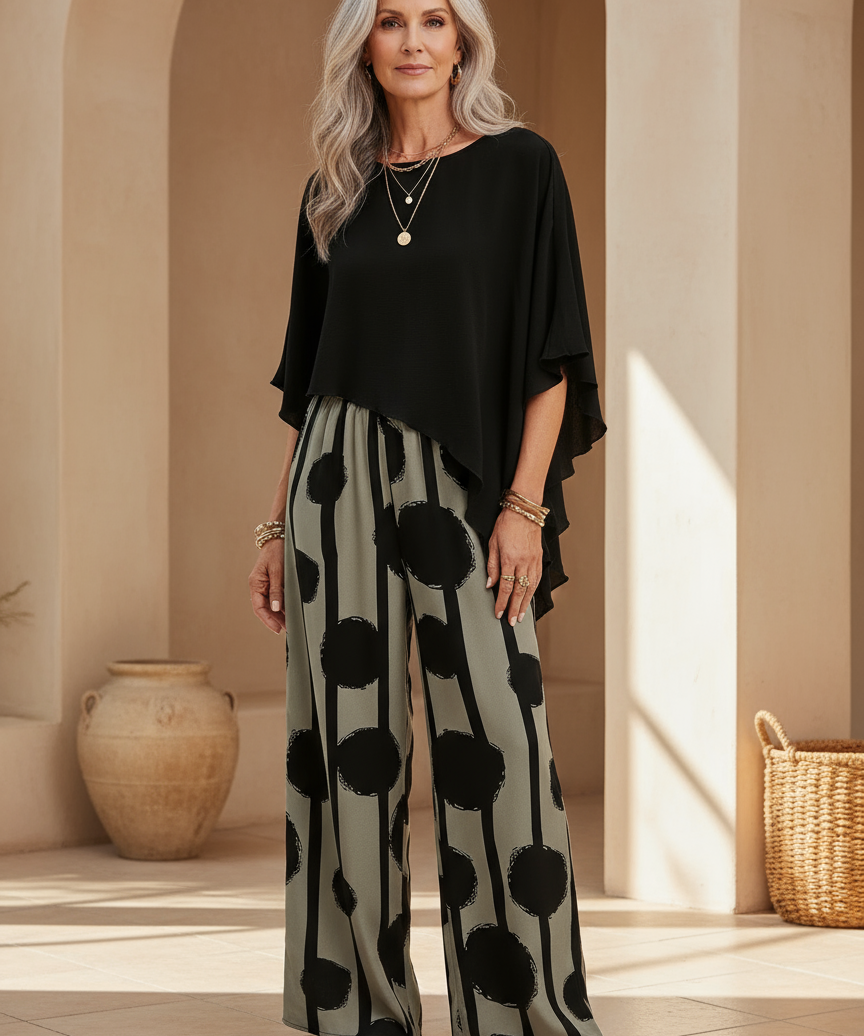 Valeriana™ | Set Top Asymmetric and Trousers Boho