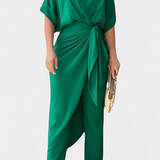 Mayleen Set Cruzado with Tie Frontal and Trousers Recto