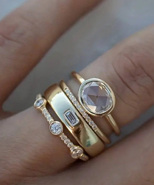 Anillo Vintage of Oro and Circonita