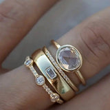 Ring Vintage of Gold and Circonita