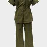 Lani Set Relaxed with a Shirt and Trousers in Cotton and Linen