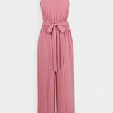 Nyree Jumpsuit Asymmetric with Cut-Out and Sleeve Tie