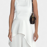 Chrysoula Set Asymmetric with Trousers Pleated
