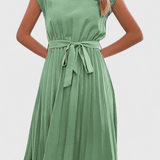 Luxie Dress Midi Elegant of Fabric Lightweight and Cut Flowy