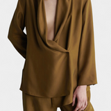 Sue Blazer Set with Lapel and Trousers matching
