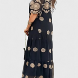 Cathy Dress for summer Elegant of Mesh with Design Hueco and Cut Flowy