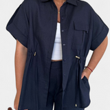 Lani Set Relaxed with a Shirt and Trousers in Cotton and Linen