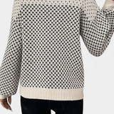 Rachael | Jersey of round neckline in Bloques in