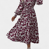 Nerin Dress A-Line of Leopardo with Waist Adjustable