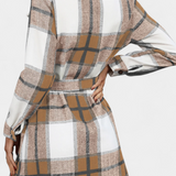 Masia Dress Camisero Mini of Checks with Cinturón