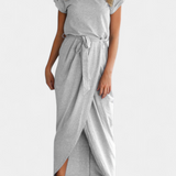Clarissa Dress Midi Envolvente with Side Slit